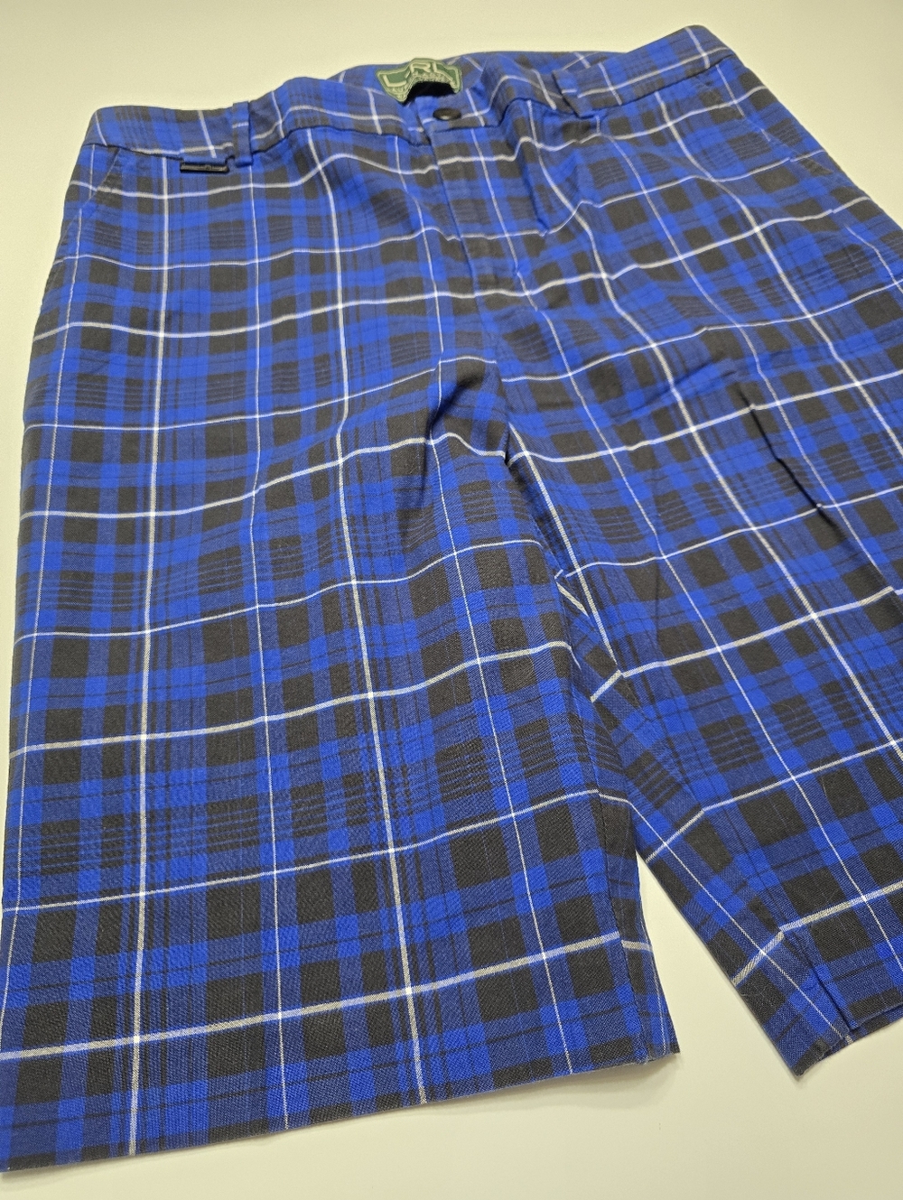 Lauren Ralph Lauren Blue And Black Plaid Shorts Size 10
